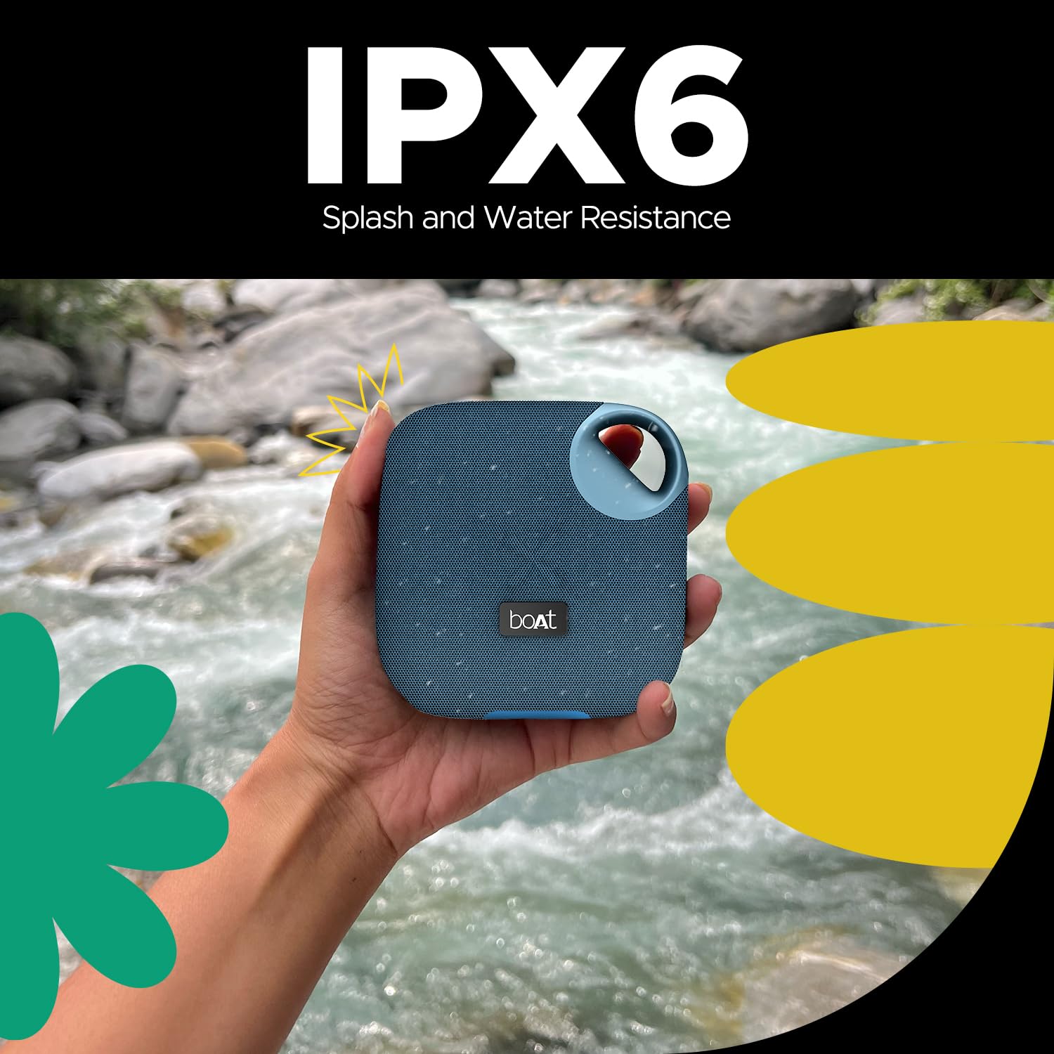 boAt Stone 193 Pro /190 Pro with 5W Signature Sound, Up to 12hrs of Playtime, TWS Feature, Built-in Mic, Bluetooth v5.3, AUX Port, TF Card Connectivity, IPX6 & Type-C Bluetooth Speaker (Raging Black)